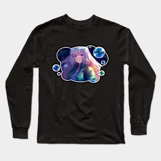 Cute Bubble Girl - Anime Shirt Long Sleeve T-Shirt